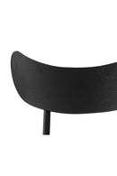 Black Sculpted Back Bar Stool | Splendido Gibbons | Oroa.com