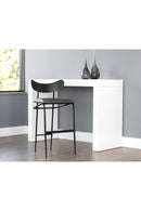 Black Sculpted Back Bar Stool | Splendido Gibbons | Oroa.com