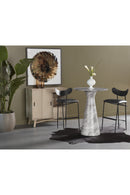 Black Sculpted Back Bar Stool | Splendido Gibbons | Oroa.com