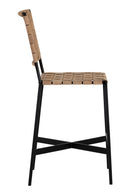Weaved Suede Leather Counter Stool | Splendido Omari | Oroa.com