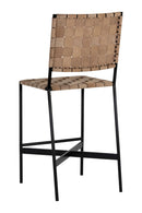 Weaved Suede Leather Counter Stool | Splendido Omari | Oroa.com