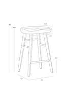 Wooden Counter Stool | Splendido Dominic | Oroa.com
