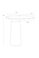 Black Glass Oval Side Table | Splendido Lamont | Oroa.com
