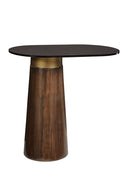 Black Glass Oval Side Table | Splendido Lamont | Oroa.com