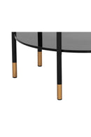 Black 2-Layer Indoor/Outdoor Side Table | Splendido Zuma