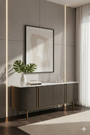 Weathered Oak 4-Door Sideboard | Splendido Briar | Oroa.com