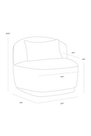 Armless Swivel Lounge Chair | Splendido Soraya | Oroa.com