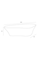 White Freeform Coffee Table | Splendido Dali | Oroa.com