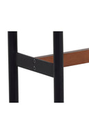 Black Leather Look Bench | Splendido Staten | Oroa.com