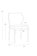 Stackable Modern Dining Chairs (2) | Splendido James | Oroa.com