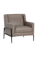 Gray Leather Modern Lounge Chair | Splendido Talula | Oroa.com