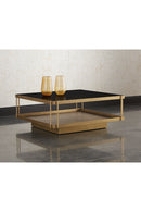 Square Black Glass Coffee Table | Splendido Finch | Oroa.com