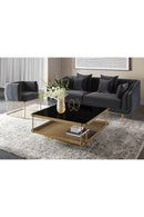 Square Black Glass Coffee Table | Splendido Finch | Oroa.com