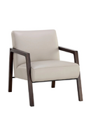 Light Gray Leather Lounge Chair | Splendido Neymar | Oroa.com