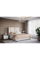 Cream Acacia 2-Drawer Nightstand | Splendido Kayden | Oroa.com