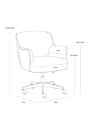 Boucle Swivel Office Chair | Splendido Karina | Oroa.com