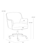 Boucle Swivel Office Chair | Splendido Karina | Oroa.com