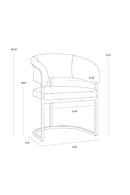 Cantilevered Frame Dining Armchair | Splendido Marris | Oroa.com