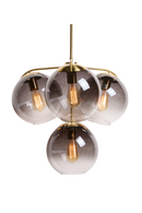 4 Gray Glass Shades Chandelier | Splendido Kamara | Oroa.com