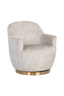 Barrel-Back Swivel Lounge Chair | Splendido Casey | Oroa.com