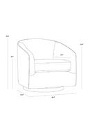 Contract furniture - Gold Swivel Lounge Chair - www.oroatrade.com