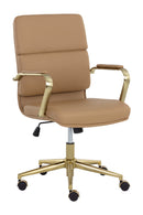 Gold Frame Upholstered Office Chair | Splendido Kleo | Oroa.com
