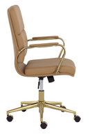 Gold Frame Upholstered Office Chair | Splendido Kleo | Oroa.com