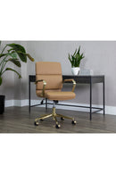 Gold Frame Upholstered Office Chair | Splendido Kleo | Oroa.com