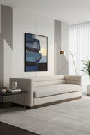 Horizontal-Tufted White Sofa | Splendido Talbot | Oroa.com