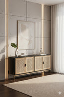 Natural Rattan 4-Door Sideboard | Splendido Avida | Oroa.com