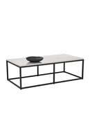 White Polished Marble Coffee Table | Splendido Ellery | Oroatrade.com