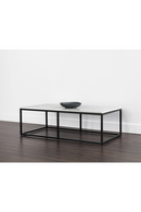 White Polished Marble Coffee Table | Splendido Ellery | Oroatrade.com