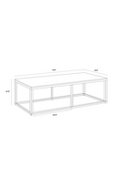 White Polished Marble Coffee Table | Splendido Ellery | Oroatrade.com