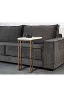 Minimalist Round Concrete Indoor/Outdoor End Table | Splendido Sawyer | Oroa.com