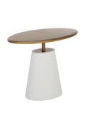 Oval Brass Indoor/Outdoor Side Table | Splendido Kadin | Oroa.com
