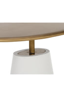 Oval Brass Indoor/Outdoor Side Table | Splendido Kadin | Oroa.com