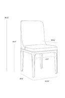 Minimalist Upholstered Dining Chair | Splendido Elisa | Oroa.com