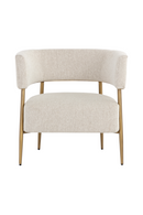 Antique Brass Legs Lounge Chair | Splendido Maestro | Oroa.com