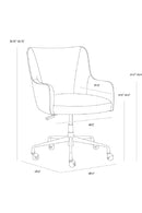 Beige Linen Office Chair | Splendido Franklin | Oroa.com