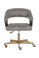 Gray Leather Look Office Chair | Splendido Leonce | Oroa.com