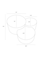 Antique Brass Nesting Coffee Tables (3) | Splendido Neo | Oroa.com