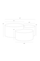 Antique Brass Nesting Coffee Tables (3) | Splendido Neo | Oroa.com