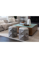 Gold Framed Square Coffee Table | Splendido Shiloh | Oroa.com