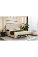 Cream Tufted King Bed | Splendido Harris | Oroa.com
