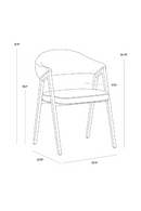 Blue Channeled Back Dining Armchair | Splendido Burgos | Oroa.com