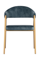 Blue Channeled Back Dining Armchair | Splendido Burgos | Oroa.com