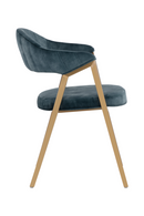 Blue Channeled Back Dining Armchair | Splendido Burgos | Oroa.com