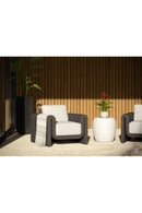 White Concrete Indoor/Outdoor End Table | Splendido Iolite | Oroa.com