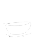 White Organic-Shaped Indoor/Outdoor Coffee Table L | Splendido Corvo | Oroa.com