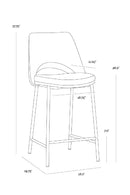 Blue Cutout-Back Counter Stool | Splendido Radella | Oroa.com